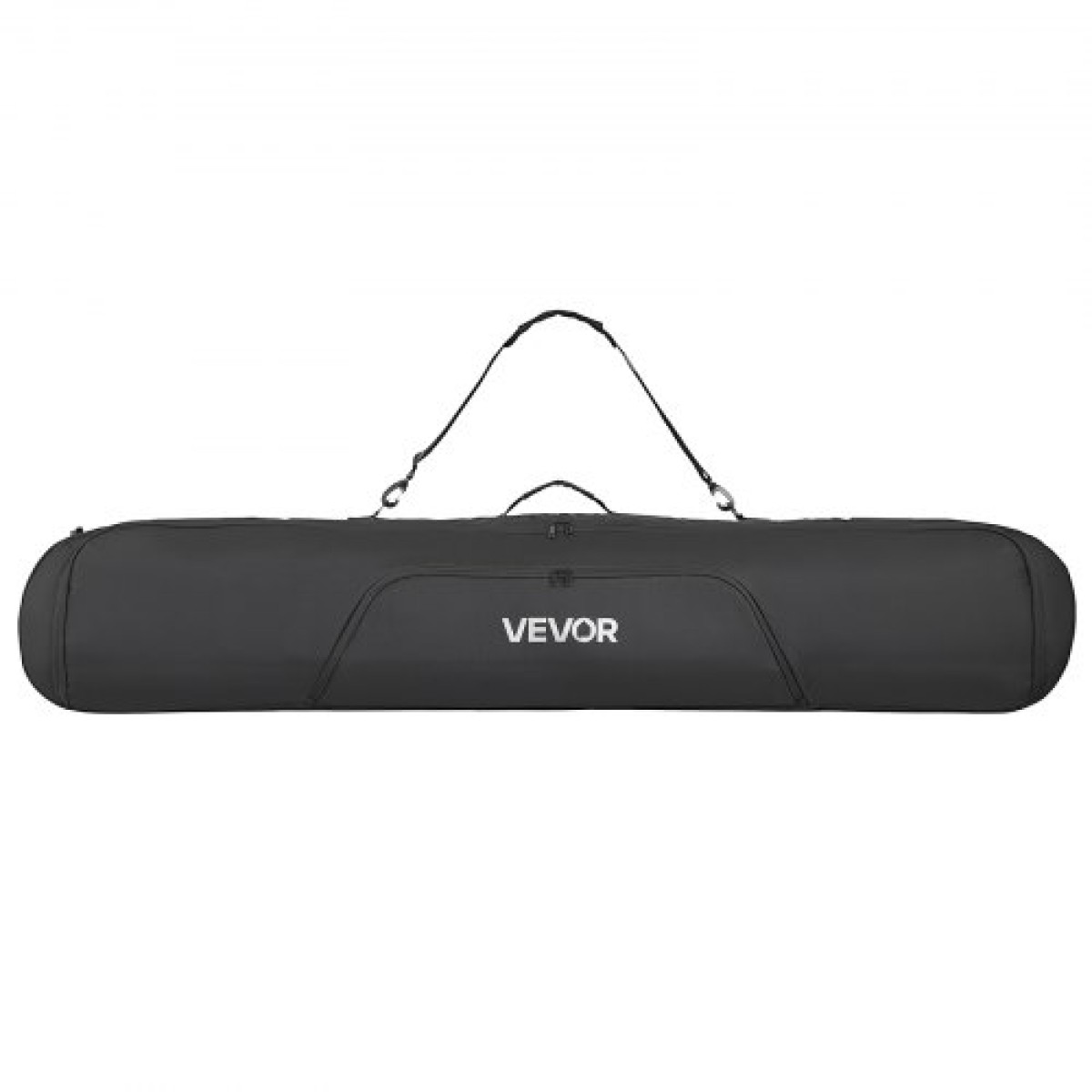 Τσάντα VEVOR Snowboard, έως 65 ίντσες/165 cm, τσάντα με επένδυση για σκι και σνόουμπορντ για αεροπορικά ταξίδια, 600D αδιάβροχο ύφασμα Oxford, με ρυθμιζόμενους εσωτερικούς ιμάντες, για μπότες κράνους γυαλιά γυαλιά για σκι (Μαύρο)