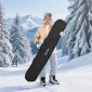 Τσάντα VEVOR Snowboard, έως 65 ίντσες/165 cm, τσάντα με επένδυση για σκι και σνόουμπορντ για αεροπορικά ταξίδια, 600D αδιάβροχο ύφασμα Oxford, με ρυθμιζόμενους εσωτερικούς ιμάντες, για μπότες κράνους γυαλιά γυαλιά για σκι (Μαύρο)