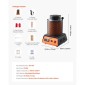 VEVOR Electric Melting Furnace, 1350W Electric Metting Furnace Kit, 2102℉/1150℃ Μηχανή τήξης μετάλλων με κεραμικό χωνευτήριο 3kg, κιτ τήξης χρυσού για κατασκευή κοσμημάτων, μεταλλικές ράβδοι, μεταλλικά εξαρτήματα