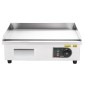 Εμπορική ηλεκτρική σχάρα VEVOR, 535 x 300 mm, 3200W, ρυθμιζόμενος έλεγχος θερμοκρασίας 50-300°C, Επίπεδη σχάρα από ανοξείδωτο χάλυβα με 2 σπάτουλες, 2 βούρτσες και 4 επιθέματα ποδιών, για μπριζόλα, τηγανίτα