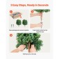 VEVOR Artificial Topiary Boxwood Trees with Ground Spike, 2 Set 686mm faux θάμνοι & θάμνοι σε γλάστρες, Fake Silk Tree Look Real for Decor Μπροστινή βεράντα Εσωτερική βεράντα Εσωτερική βεράντα Κήπος Μπαλκόνι Πίσω αυλή