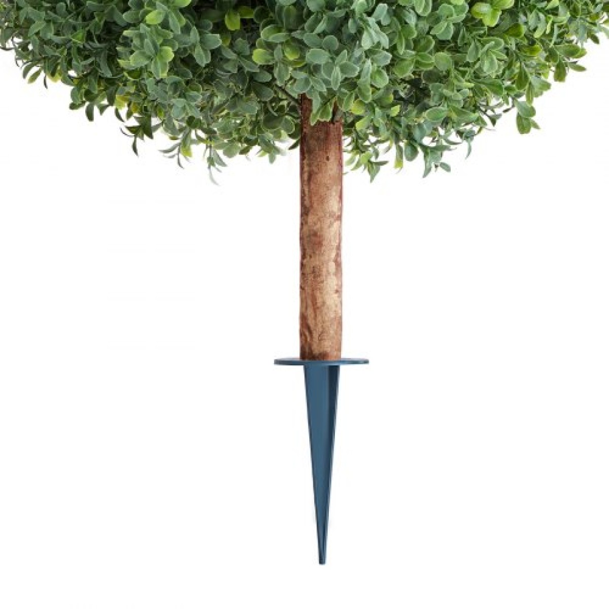 VEVOR Artificial Topiary Boxwood Trees with Ground Spike, 2 Set 686mm faux θάμνοι & θάμνοι σε γλάστρες, Fake Silk Tree Look Real for Decor Μπροστινή βεράντα Εσωτερική βεράντα Εσωτερική βεράντα Κήπος Μπαλκόνι Πίσω αυλή