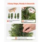 VEVOR Artificial Topiary Cedar Trees, 2 Set 1524mm Faux Pine Thumbs, Fake Silk Tree Look Real, Εύκολη συναρμολόγηση για διακόσμηση Μπροστινή βεράντα Εξωτερική βεράντα Κήπος Μπαλκόνι πίσω αυλή Εσωτερικό γραφείο