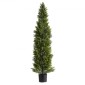 VEVOR Artificial Topiary Cedar Trees, 2 Set 1524mm Faux Pine Thumbs, Fake Silk Tree Look Real, Εύκολη συναρμολόγηση για διακόσμηση Μπροστινή βεράντα Εξωτερική βεράντα Κήπος Μπαλκόνι πίσω αυλή Εσωτερικό γραφείο