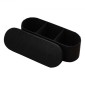 VEVOR Oval Storage Ottoman Πάγκος, Πτυσσόμενο Teddy Fleece End of Bed Bench, Πτυσσόμενο κρεβάτι με επένδυση Ottoman Chest με μεγάλο αποθηκευτικό χώρο, υποστηρίζει 660 lbs, για σαλόνι, υπνοδωμάτιο, είσοδος, μαύρο