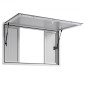 Παράθυρο παραχώρησης VEVOR 135x84 cm, Παράθυρο σέρβις από κράμα αλουμινίου για φορτηγό τροφίμων, παράθυρο σερβιρίσματος με βάση μέχρι 85 μοίρες με 4 συρόμενα παράθυρα, τέντα πόρτα και γάντζο έλξης, για ρυμουλκούμενα παραχώρησης