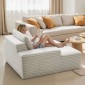 Καρέκλα VEVOR Chaise Lounge, 1380 mm Boneless Chaise Lounge Indoor, Μοντέρνα επικαλυμμένη υπερμεγέθη καρέκλα ανάγνωσης με μαξιλάρια & μπράτσα, καναπές, Βαθύς καναπές, καθιστικό για σαλόνι, υπνοδωμάτιο, μπεζ