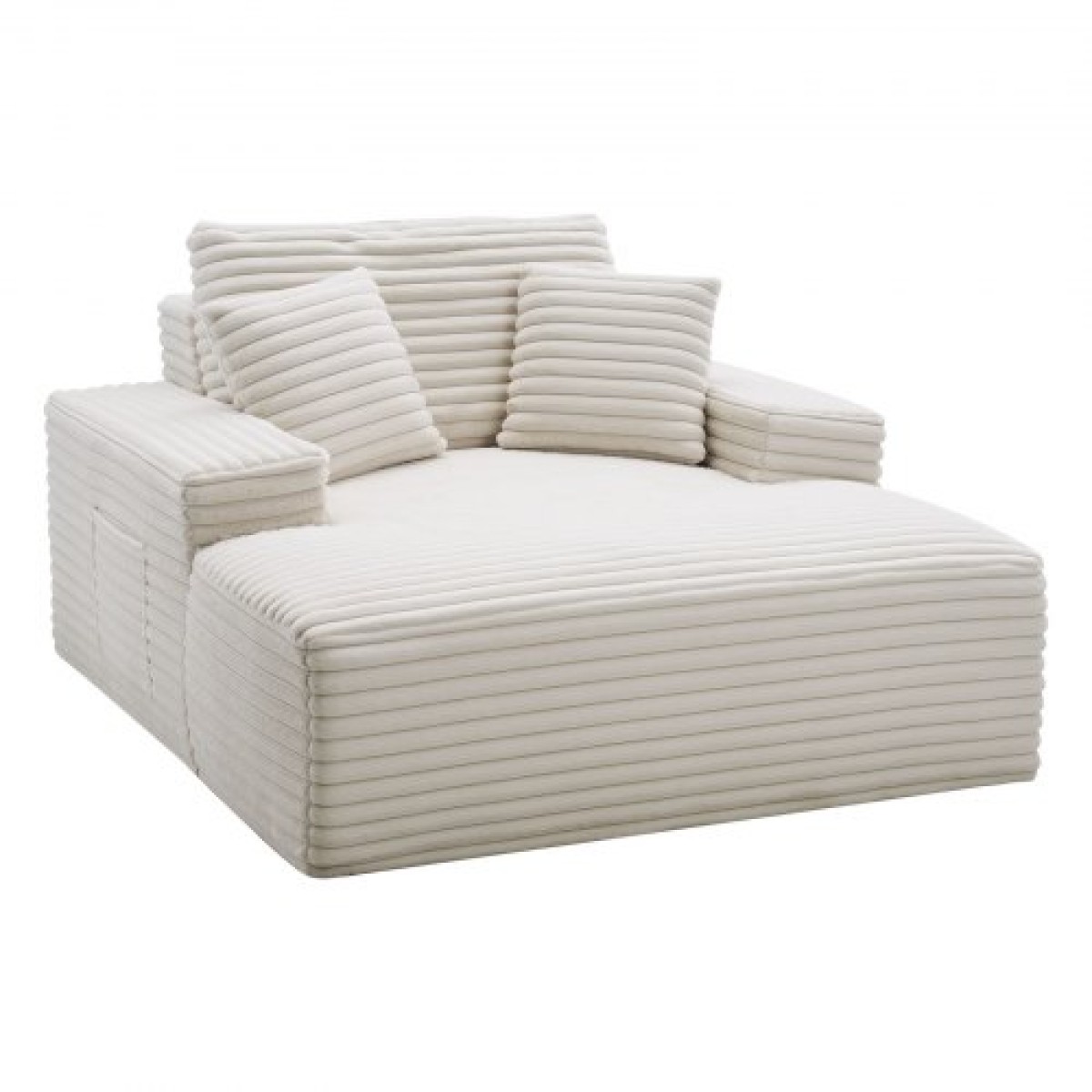 Καρέκλα VEVOR Chaise Lounge, 1380 mm Boneless Chaise Lounge Indoor, Μοντέρνα επικαλυμμένη υπερμεγέθη καρέκλα ανάγνωσης με μαξιλάρια & μπράτσα, καναπές, Βαθύς καναπές, καθιστικό για σαλόνι, υπνοδωμάτιο, μπεζ
