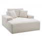 Καρέκλα VEVOR Chaise Lounge, 1380 mm Boneless Chaise Lounge Indoor, Μοντέρνα επικαλυμμένη υπερμεγέθη καρέκλα ανάγνωσης με μαξιλάρια & μπράτσα, καναπές, Βαθύς καναπές, καθιστικό για σαλόνι, υπνοδωμάτιο, μπεζ