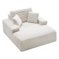 Καρέκλα VEVOR Chaise Lounge, 1380 mm Boneless Chaise Lounge Indoor, Μοντέρνα επικαλυμμένη υπερμεγέθη καρέκλα ανάγνωσης με μαξιλάρια & μπράτσα, καναπές, Βαθύς καναπές, καθιστικό για σαλόνι, υπνοδωμάτιο, μπεζ