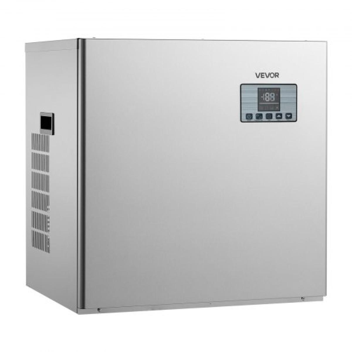 Εμπορική παγομηχανή VEVOR - Κεφαλή, 250 kg/ημέρα, παγομηχανή από ανοξείδωτο χάλυβα με προγραμματισμένη παρασκευή πάγου, αυτοκαθαριζόμενο, ρυθμιζόμενο πάχος, ιδανική για εστιατόριο Bar Cafe Hotel - Μόνο για κεφαλή