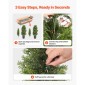 VEVOR Artificial Topiary Cedar Trees, 2 Set 1219mm Faux Pine Thumbs, Fake Silk Tree Look Real, Εύκολη συναρμολόγηση για διακόσμηση Μπροστινή βεράντα Εξωτερική βεράντα Κήπος Μπαλκόνι πίσω αυλή Εσωτερικό γραφείο