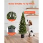 VEVOR Artificial Topiary Cedar Trees, 2 Set 1219mm Faux Pine Thumbs, Fake Silk Tree Look Real, Εύκολη συναρμολόγηση για διακόσμηση Μπροστινή βεράντα Εξωτερική βεράντα Κήπος Μπαλκόνι πίσω αυλή Εσωτερικό γραφείο