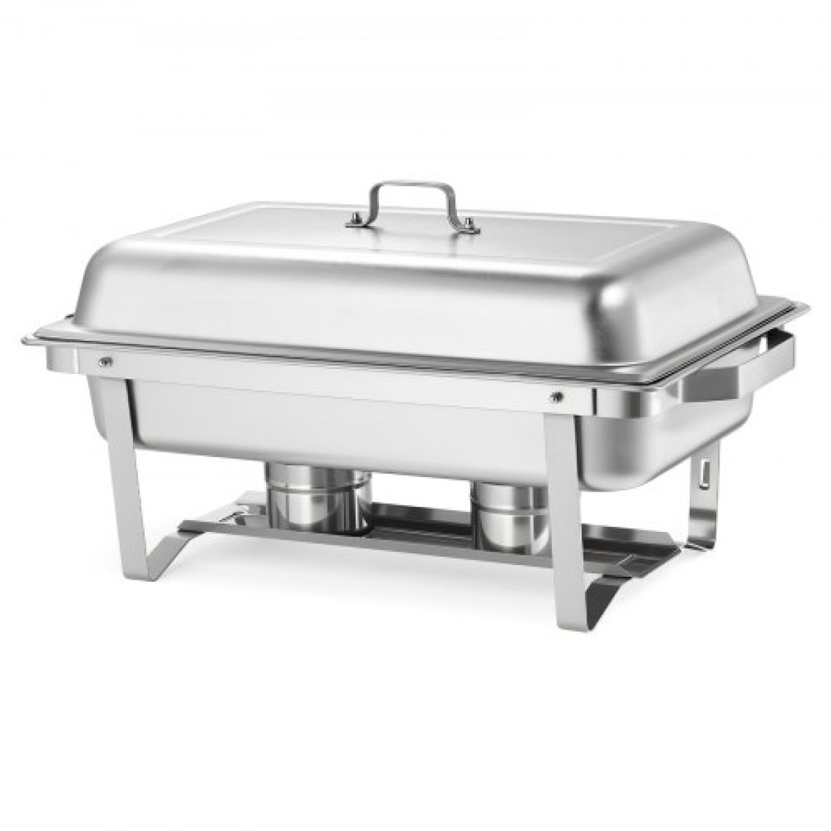 VEVOR Rectangle Chafing Dish, 9,91L 6 Pack Stainless Steel Dish, Food Warmer Chafer Complete σετ με κούφια λαβή, 3 λαβίδες φαγητού, καπάκι, θήκη καυσίμου, πιάτα τσαγιού για πάρτι γάμου