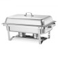 VEVOR Rectangle Chafing Dish, 9,91L 6 Pack Stainless Steel Dish, Food Warmer Chafer Complete σετ με κούφια λαβή, 3 λαβίδες φαγητού, καπάκι, θήκη καυσίμου, πιάτα τσαγιού για πάρτι γάμου
