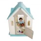 VEVOR Outdoor Playhouse, 5-σε-1 Cottage Play House με προσποίηση, μπάσκετ, βελάκια, ποδόσφαιρο, ριχτάρι, παράθυρο & βολική πόρτα, σετ διαφανειών για νήπια για ηλικία 2+, λείες άκρες, πλαστικό πολυπροπυλενίου