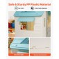 VEVOR Outdoor Playhouse, 5-σε-1 Cottage Play House με προσποίηση, μπάσκετ, βελάκια, ποδόσφαιρο, ριχτάρι, παράθυρο & βολική πόρτα, σετ διαφανειών για νήπια για ηλικία 2+, λείες άκρες, πλαστικό πολυπροπυλενίου