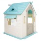 VEVOR Outdoor Playhouse, 5-σε-1 Cottage Play House με προσποίηση, μπάσκετ, βελάκια, ποδόσφαιρο, ριχτάρι, παράθυρο & βολική πόρτα, σετ διαφανειών για νήπια για ηλικία 2+, λείες άκρες, πλαστικό πολυπροπυλενίου