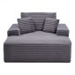 Καρέκλα VEVOR Chaise Lounge, 1240 mm Boneless Chaise Lounge Indoor, Μοντέρνα επικαλυμμένη υπερμεγέθη πολυθρόνα ανάγνωσης με μαξιλάρια και μπράτσα, καναπές καναπέ, βαθιά καθίσματα για σαλόνι, υπνοδωμάτιο, μπαλκόνι