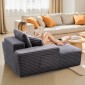 Καρέκλα VEVOR Chaise Lounge, 1240 mm Boneless Chaise Lounge Indoor, Μοντέρνα επικαλυμμένη υπερμεγέθη πολυθρόνα ανάγνωσης με μαξιλάρια και μπράτσα, καναπές καναπέ, βαθιά καθίσματα για σαλόνι, υπνοδωμάτιο, μπαλκόνι