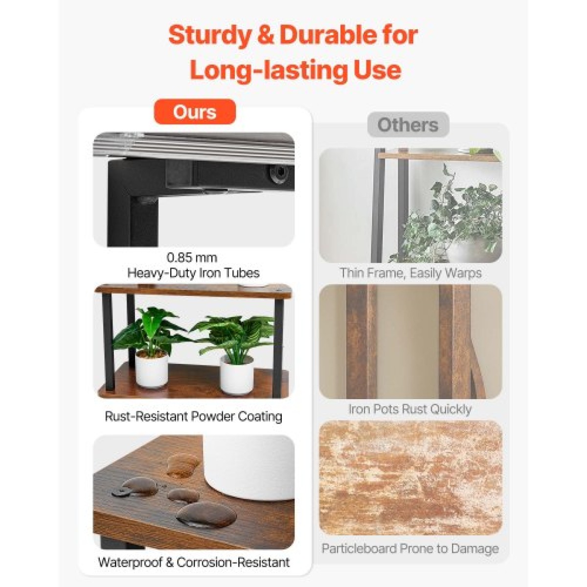 Βάση φυτών VEVOR Indoor with Grow Lights, Φωτιζόμενο ράφι φυτών 8 επιπέδων ύψους 157,5 cm, μεταλλική γωνιακή βάση για φυτά, 3 χρονοδιακόπτη & 10 φωτεινότητα, σχάρα προβολής λουλουδιών σε σχήμα δέντρου για διακόσμηση μπαλκονιού σαλονιού