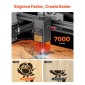 VEVOR Laser Engraver, 10W, Laser Engraving and Cutting Machine with Enclosure, Laser Cutter Engraver Machine, 300 x 300 mm Περιοχή εργασίας, 7000 mm/min, για Ξύλο, Δέρμα, Γυαλί, Ορισμένο Μέταλλο, Κλάση 1