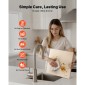 Πέτρα πίτσας VEVOR, 406 x 355 χιλ. ορθογώνια πέτρα πίτσας κορδιερίτη, εξαιρετικά μεγάλη πέτρα ψησίματος με ξύστρα, πάχους 15 χιλ. στη θερμότητα Cordierite, για φούρνο κουζίνας, ψωμί & πίτσες, ψήσιμο μπάρμπεκιου