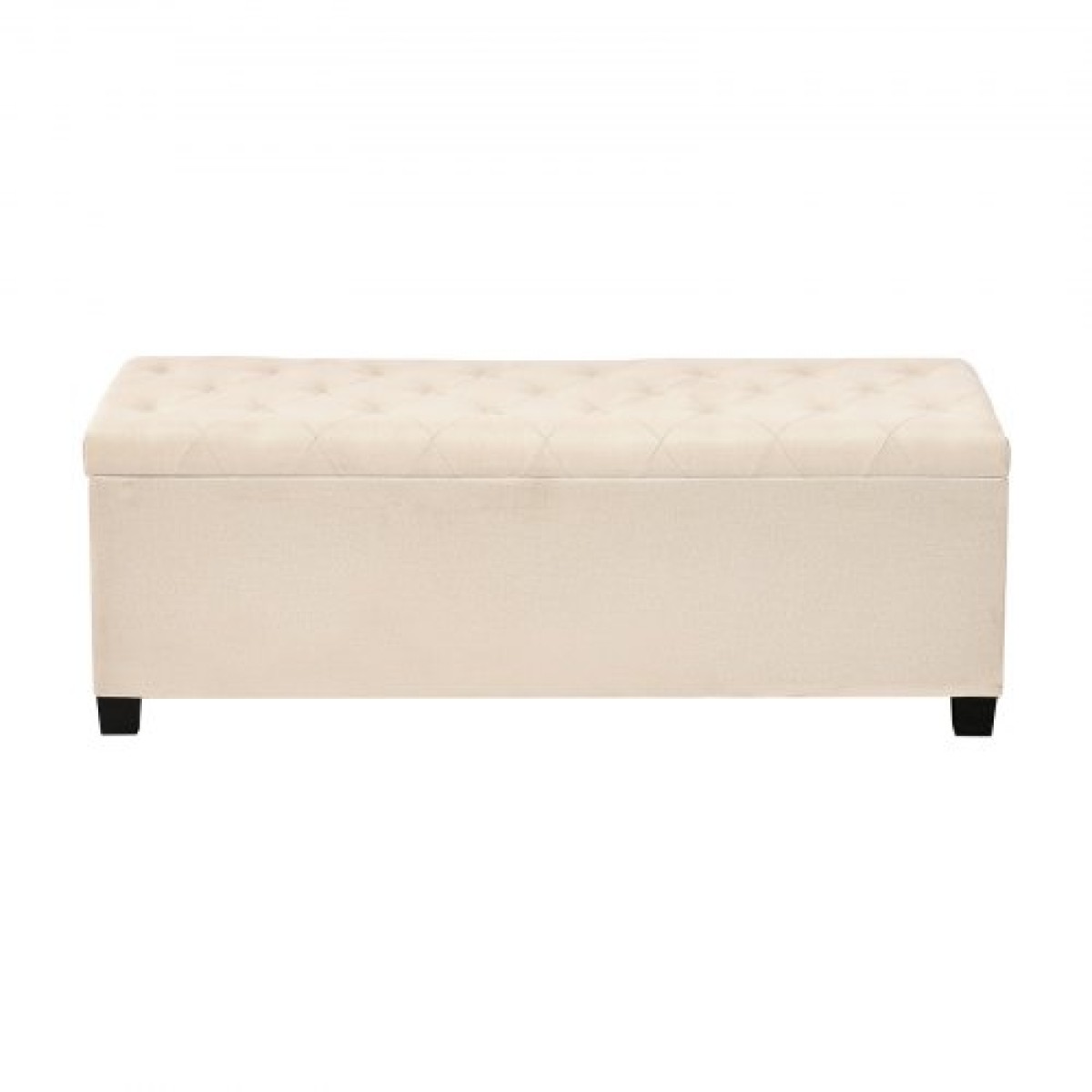 VEVOR Storage Ottoman Πάγκος, Κουμπωτό άκρο πάγκου κρεβατιού με πλαϊνές τσάντες, αναποδογυρισμένο ντουλάπι αποθήκευσης με μεταλλικό σκελετό, λινό κρεβάτι οθωμανικό για σαλόνι, υπνοδωμάτιο, είσοδος, γραφείο, μπεζ