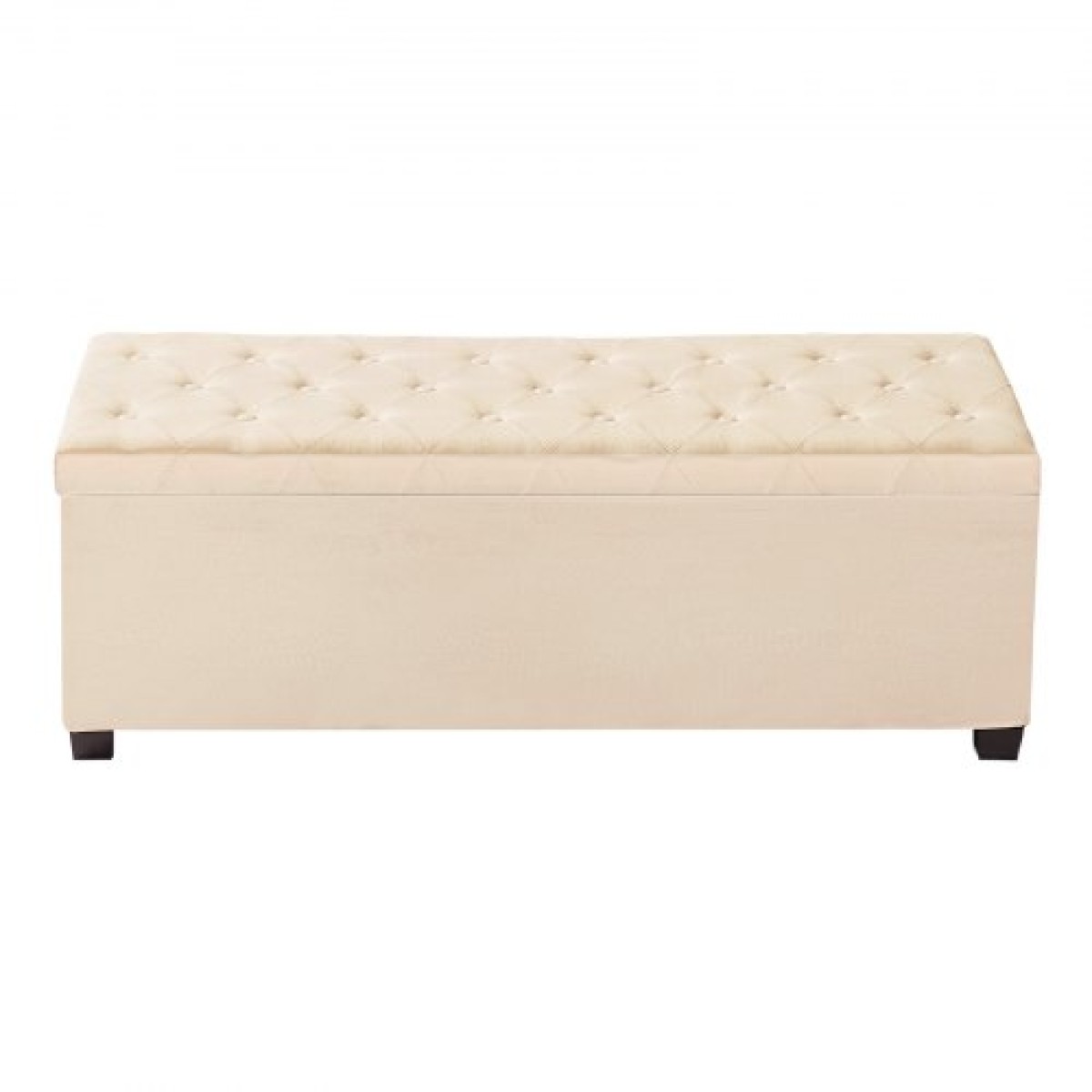 VEVOR Storage Ottoman Πάγκος, Κουμπωτό άκρο πάγκου κρεβατιού με πλαϊνές τσάντες, αναποδογυρισμένο ντουλάπι αποθήκευσης με μεταλλικό σκελετό, λινό κρεβάτι οθωμανικό για σαλόνι, υπνοδωμάτιο, είσοδος, γραφείο, μπεζ