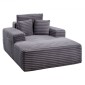 Καρέκλα VEVOR Chaise Lounge, 1380 mm Boneless Chaise Lounge Indoor, Μοντέρνα επικαλυμμένη υπερμεγέθη καρέκλα ανάγνωσης με μαξιλάρια και μπράτσα, καναπέ-κρεβάτι Βαθύ κάθισμα ύπνου για σαλόνι, υπνοδωμάτιο, γκρι