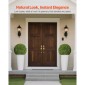VEVOR Artificial Topiary Ball, 584mm Faux Boxwood Plant Balls, Fake Silk Tree Look Real, Εύκολη συναρμολόγηση για διακόσμηση Μπροστινή βεράντα Εξωτερική βεράντα Κήπος Μπαλκόνι πίσω αυλή και γάμος σε εσωτερικό σπίτι, πράσινο