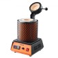 VEVOR Electric Melting Furnace, 1500W Electric Melting Furnace Kit, 2102℉/1150℃ Μηχανή τήξης μετάλλων με κεραμικό χωνευτήριο 5kg, Κιτ τήξης χρυσού για κατασκευή κοσμημάτων, μεταλλικές ράβδοι, μεταλλικά εξαρτήματα