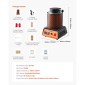 VEVOR Electric Melting Furnace, 1500W Electric Melting Furnace Kit, 2102℉/1150℃ Μηχανή τήξης μετάλλων με κεραμικό χωνευτήριο 5kg, Κιτ τήξης χρυσού για κατασκευή κοσμημάτων, μεταλλικές ράβδοι, μεταλλικά εξαρτήματα