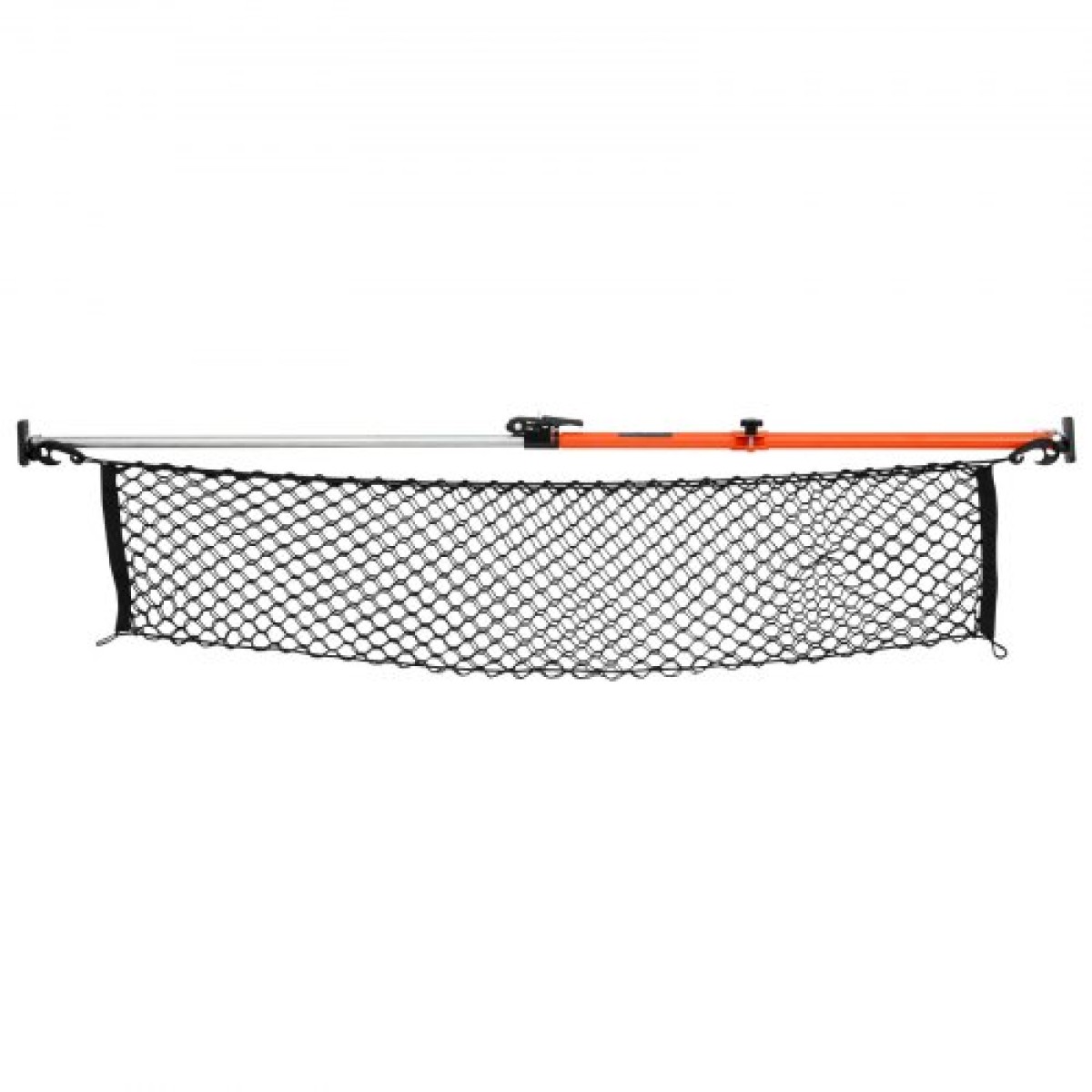 VEVOR Cargo Bar, Ratcheting Bars Cargo Ρυθμιζόμενες από 1016mm έως 1854mm, Steel Cargos Stabilizer βαρέως τύπου με δίχτυ αποθήκευσης & διαχωριστική ράβδο, τηλεσκοπικές ράβδοι κλειδώματος φορτίου για SUV, Sedan
