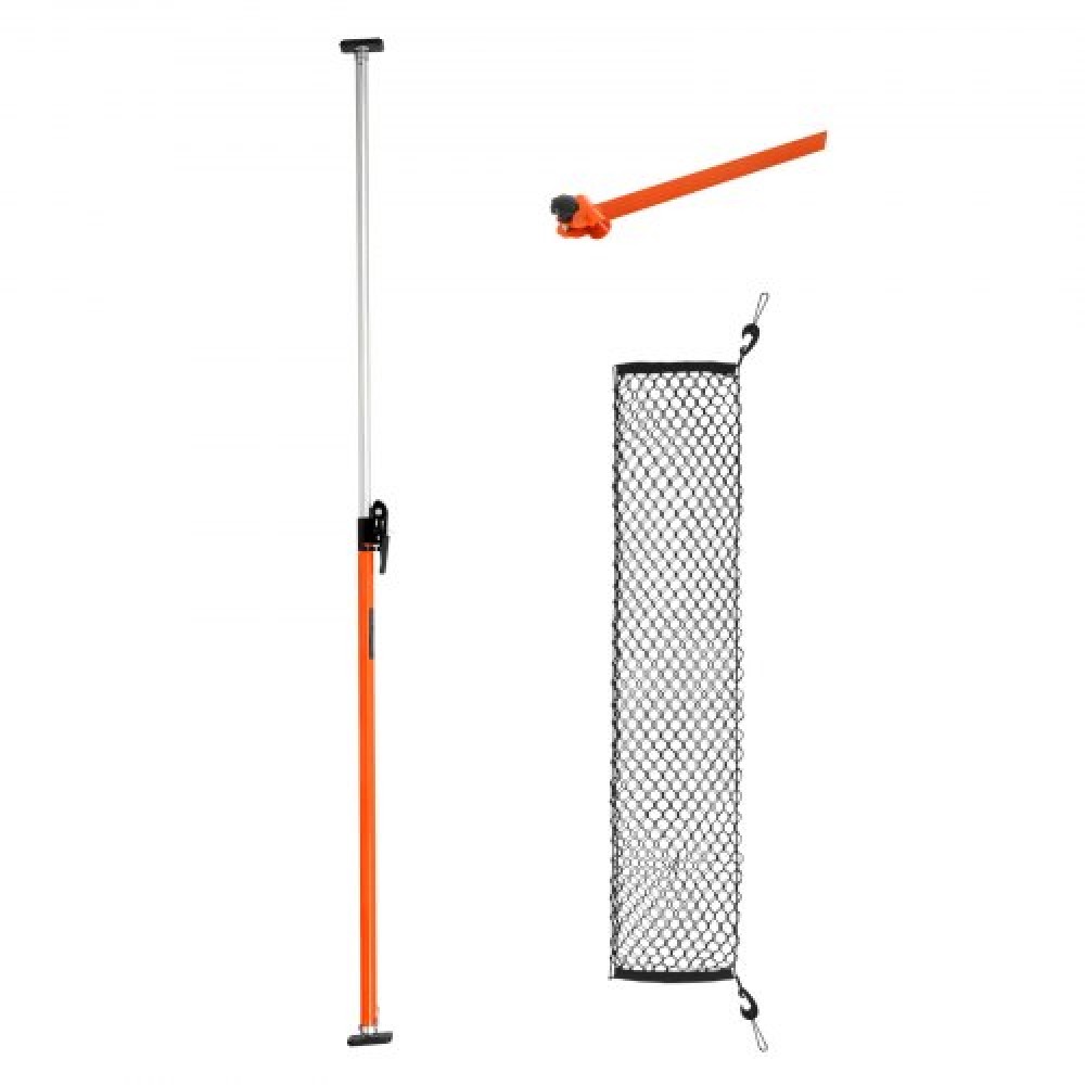 VEVOR Cargo Bar, Ratcheting Bars Cargo Ρυθμιζόμενες από 1016mm έως 1854mm, Steel Cargos Stabilizer βαρέως τύπου με δίχτυ αποθήκευσης & διαχωριστική ράβδο, τηλεσκοπικές ράβδοι κλειδώματος φορτίου για SUV, Sedan