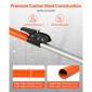 VEVOR Cargo Bar, Ratcheting Bars Cargo Ρυθμιζόμενες από 1016mm έως 1854mm, Steel Cargos Stabilizer βαρέως τύπου με δίχτυ αποθήκευσης & διαχωριστική ράβδο, τηλεσκοπικές ράβδοι κλειδώματος φορτίου για SUV, Sedan