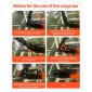 VEVOR Cargo Bar, Ratcheting Bars Cargo Ρυθμιζόμενες από 1016mm έως 1854mm, Steel Cargos Stabilizer βαρέως τύπου με δίχτυ αποθήκευσης & διαχωριστική ράβδο, τηλεσκοπικές ράβδοι κλειδώματος φορτίου για SUV, Sedan