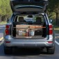 VEVOR Cargo Bar, Ratcheting Bars Cargo Ρυθμιζόμενες από 1016mm έως 1854mm, Steel Cargos Stabilizer βαρέως τύπου με δίχτυ αποθήκευσης & διαχωριστική ράβδο, τηλεσκοπικές ράβδοι κλειδώματος φορτίου για SUV, Sedan