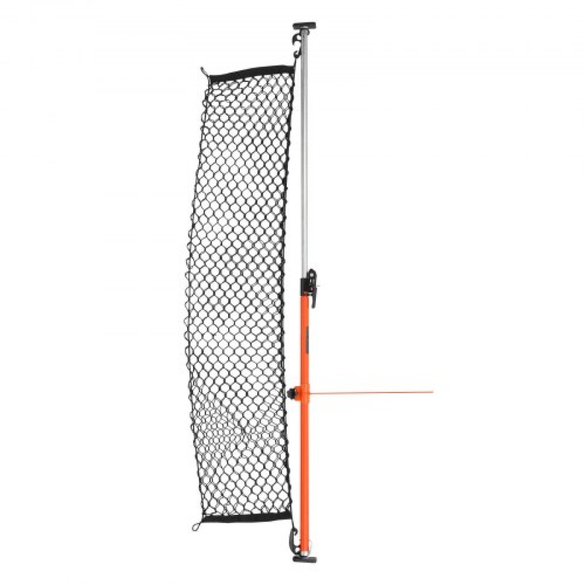 VEVOR Cargo Bar, Ratcheting Bars Cargo Ρυθμιζόμενες από 1016mm έως 1854mm, Steel Cargos Stabilizer βαρέως τύπου με δίχτυ αποθήκευσης & διαχωριστική ράβδο, τηλεσκοπικές ράβδοι κλειδώματος φορτίου για SUV, Sedan
