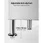 VEVOR Commercial Ice Maker Storage Doll, 136 KG Capacity Ice-Kan, Inox Steel Commercial Ice Storage Bill με Ρυθμιζόμενα Αντιολισθητικά Λαστιχένια Πόδια, Κατάλληλος για Εστιατόρια ξενοδοχεία και καταστήματα ποτών