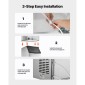 VEVOR Commercial Ice Maker Storage Doll, 136 KG Capacity Ice-Kan, Inox Steel Commercial Ice Storage Bill με Ρυθμιζόμενα Αντιολισθητικά Λαστιχένια Πόδια, Κατάλληλος για Εστιατόρια ξενοδοχεία και καταστήματα ποτών