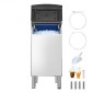 VEVOR Commercial Ice Maker Storage Doll, 136 KG Capacity Ice-Kan, Inox Steel Commercial Ice Storage Bill με Ρυθμιζόμενα Αντιολισθητικά Λαστιχένια Πόδια, Κατάλληλος για Εστιατόρια ξενοδοχεία και καταστήματα ποτών