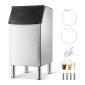 VEVOR Commercial Ice Maker Storage Doll, 136 KG Capacity Ice-Kan, Inox Steel Commercial Ice Storage Bill με Ρυθμιζόμενα Αντιολισθητικά Λαστιχένια Πόδια, Κατάλληλος για Εστιατόρια ξενοδοχεία και καταστήματα ποτών