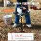 VEVOR Post Hole Digger Gas Powered, 43CC 1250W Earth Auger, Gas Auger with 8” Auger Drill Drill Action Design Bits, Post Fence Hole Digger for Farmland Garden Plant, Orange+Black