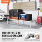 Σχάρα αλουμινίου VEVOR Dunnage, 60" x 20" Εμπορική σχάρα φαγητού, 12" εκτός δαπέδου, 1800 lbs Χωρητικότητα ράφι αποθήκευσης αλουμινίου ολοσυγκόλλησης, για αποθήκευση σε εστιατόρια, κουζίνες, γκαράζ και οχήματα
