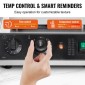VEVOR Commercial Waffle Maker, 2 τεμ. Ορθογώνιο μηχάνημα αρτοποιίας βαφλών, 2000W αντικολλητικό ανοξείδωτο σίδερο βελγικής βάφλας με έλεγχο θερμοκρασίας και χρόνου, λαβή, για Οικογενειακό σνακ μπαρ φούρνου εστιατορίου