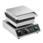 VEVOR Commercial Waffle Maker, 2 τεμ. Ορθογώνιο μηχάνημα αρτοποιίας βαφλών, 2000W αντικολλητικό ανοξείδωτο σίδερο βελγικής βάφλας με έλεγχο θερμοκρασίας και χρόνου, λαβή, για Οικογενειακό σνακ μπαρ φούρνου εστιατορίου