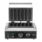 VEVOR Commercial Waffle Stick Maker, 6PCS 1500W Machine Waffle Baker, Αντικολλητικό από ανοξείδωτο ατσάλι Corn Hot Dog Waffle Iron με έλεγχο θερμοκρασίας και χρόνου, λαβή, για οικογένεια σνακ μπαρ αρτοποιίας εστιατορίου