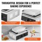 VEVOR Commercial Waffle Stick Maker, 6PCS 1500W Machine Waffle Baker, Αντικολλητικό από ανοξείδωτο ατσάλι Corn Hot Dog Waffle Iron με έλεγχο θερμοκρασίας και χρόνου, λαβή, για οικογένεια σνακ μπαρ αρτοποιίας εστιατορίου