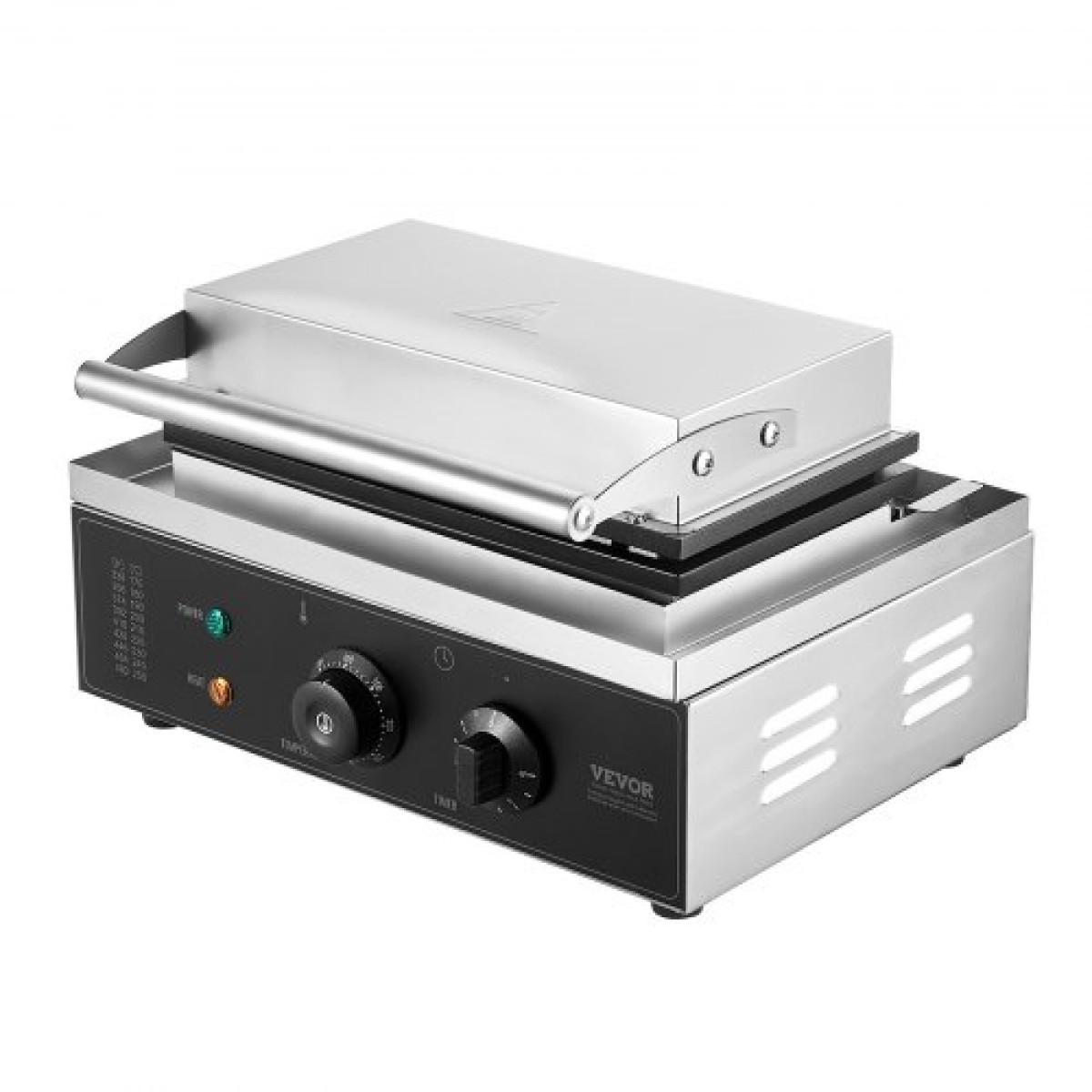 VEVOR Commercial Waffle Stick Maker, 6PCS 1500W Machine Waffle Baker, Αντικολλητικό από ανοξείδωτο ατσάλι Corn Hot Dog Waffle Iron με έλεγχο θερμοκρασίας και χρόνου, λαβή, για οικογένεια σνακ μπαρ αρτοποιίας εστιατορίου